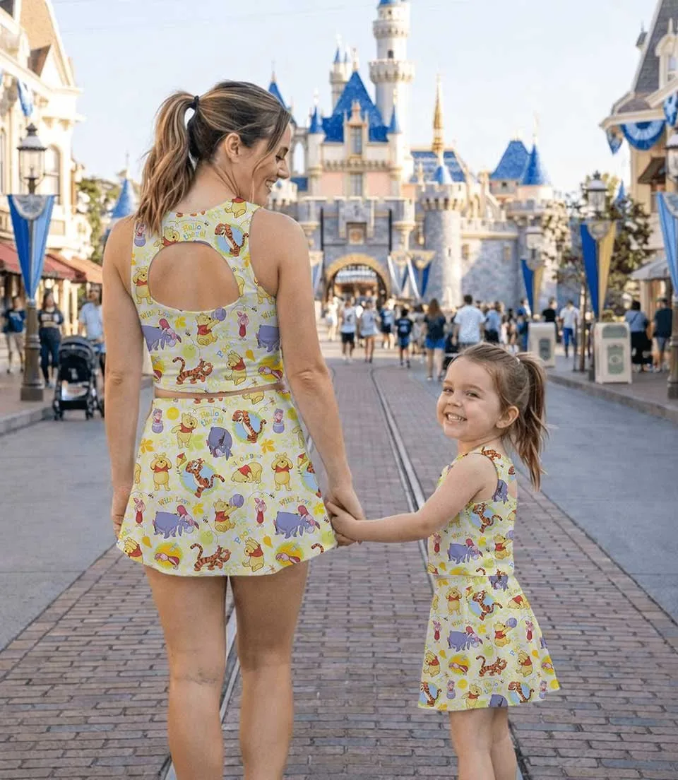 Classic Winnie the Pooh Mommy & Me Dress Set, Storybook Family Vacation Outfit - Image 8