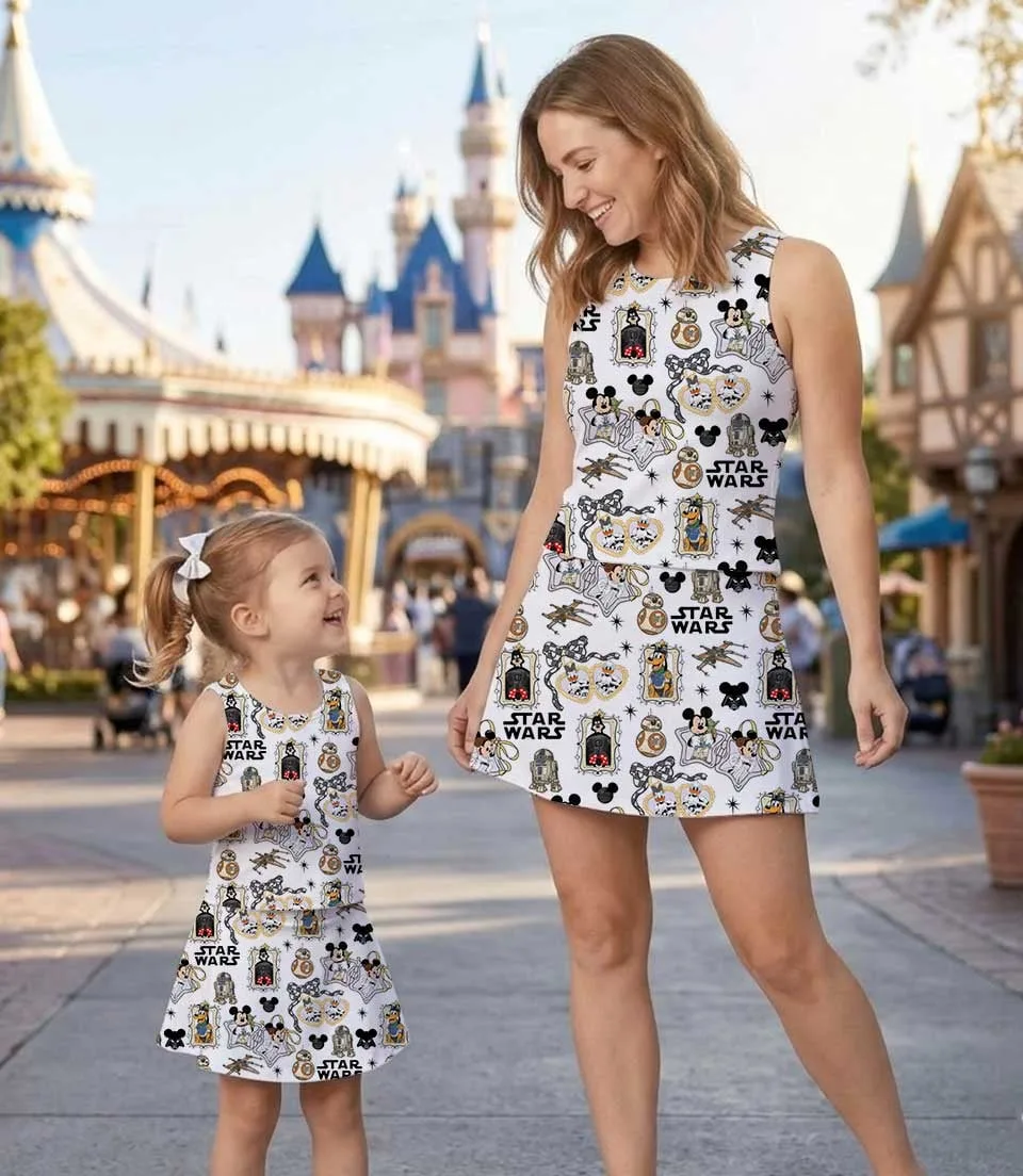 Mickey Jedi & Friends Dress Set, Star Wars Disney Vacation Outfit - Image 6