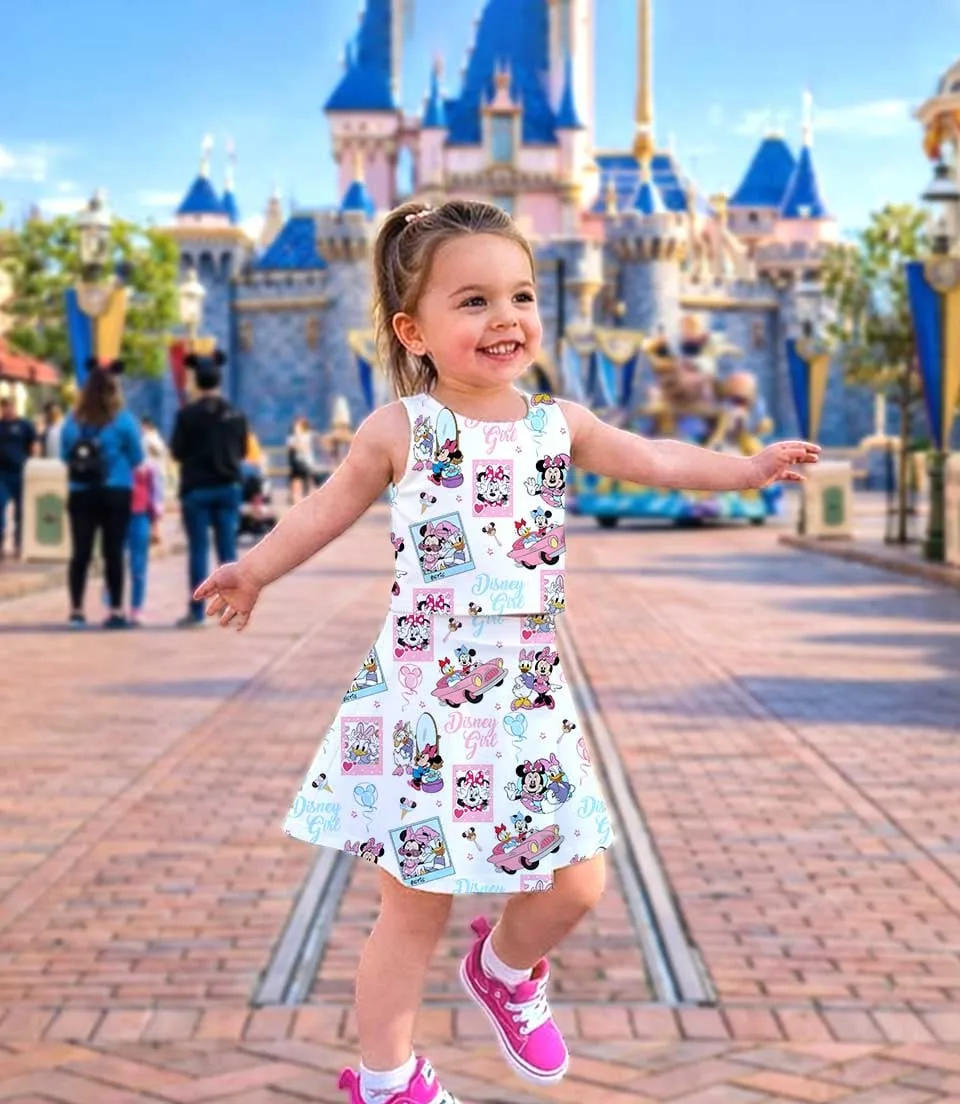 Minnie & Daisy Dress Set, Girls Just Wanna Have Fun Vacation Outfit - Image 3