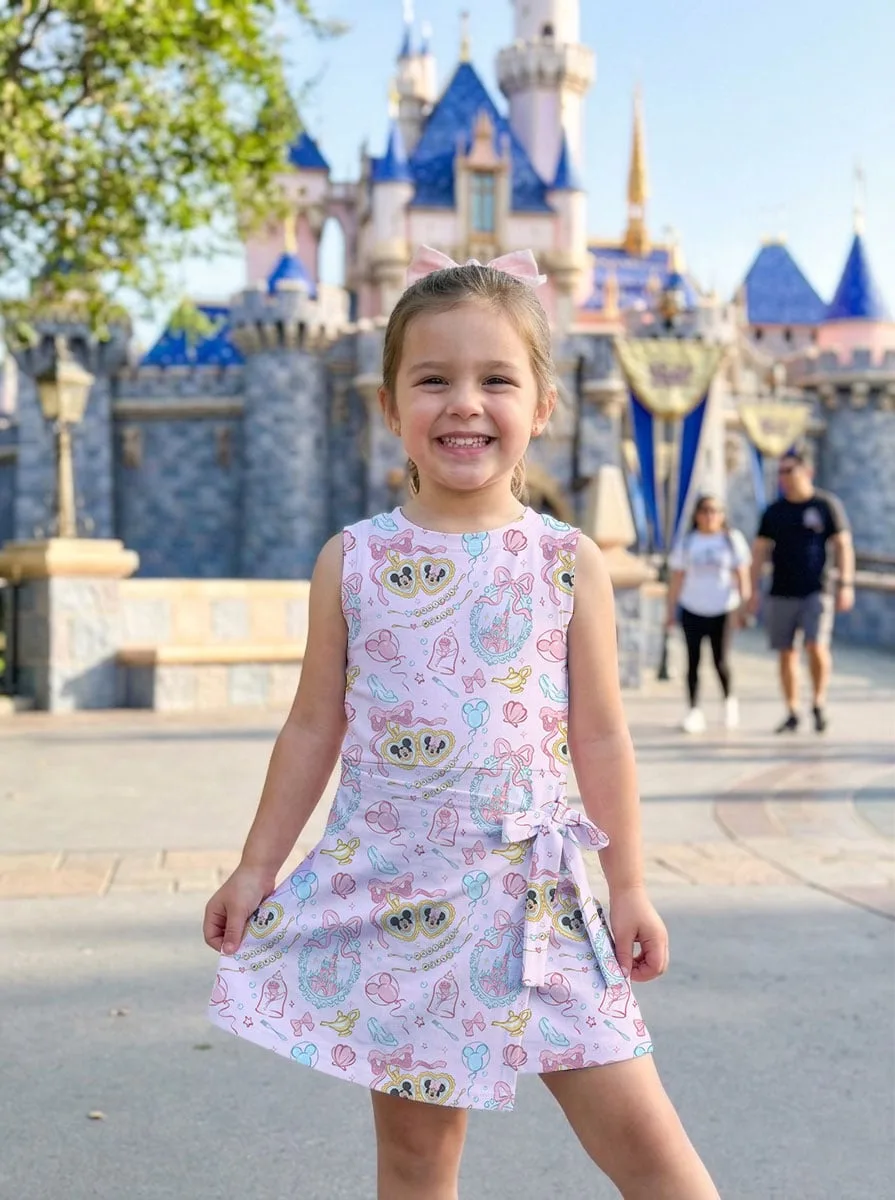 Girls Pink Mickey Minnie Tennis Dress Skirt, Family Matching Disney Outfit - Image 6