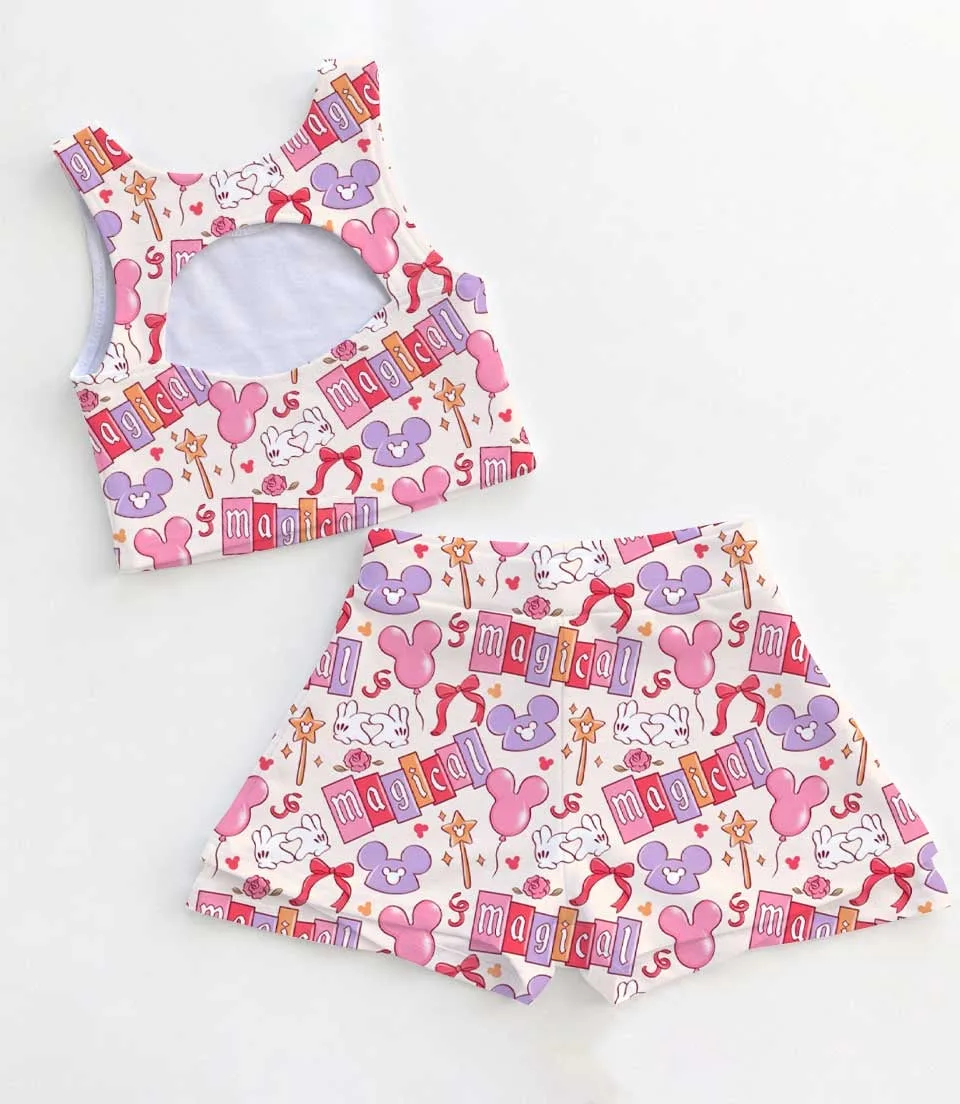 Disney Mickey & Friends Dress Set, Magical Pastel Park Snacks Vacation Outfit - Image 2