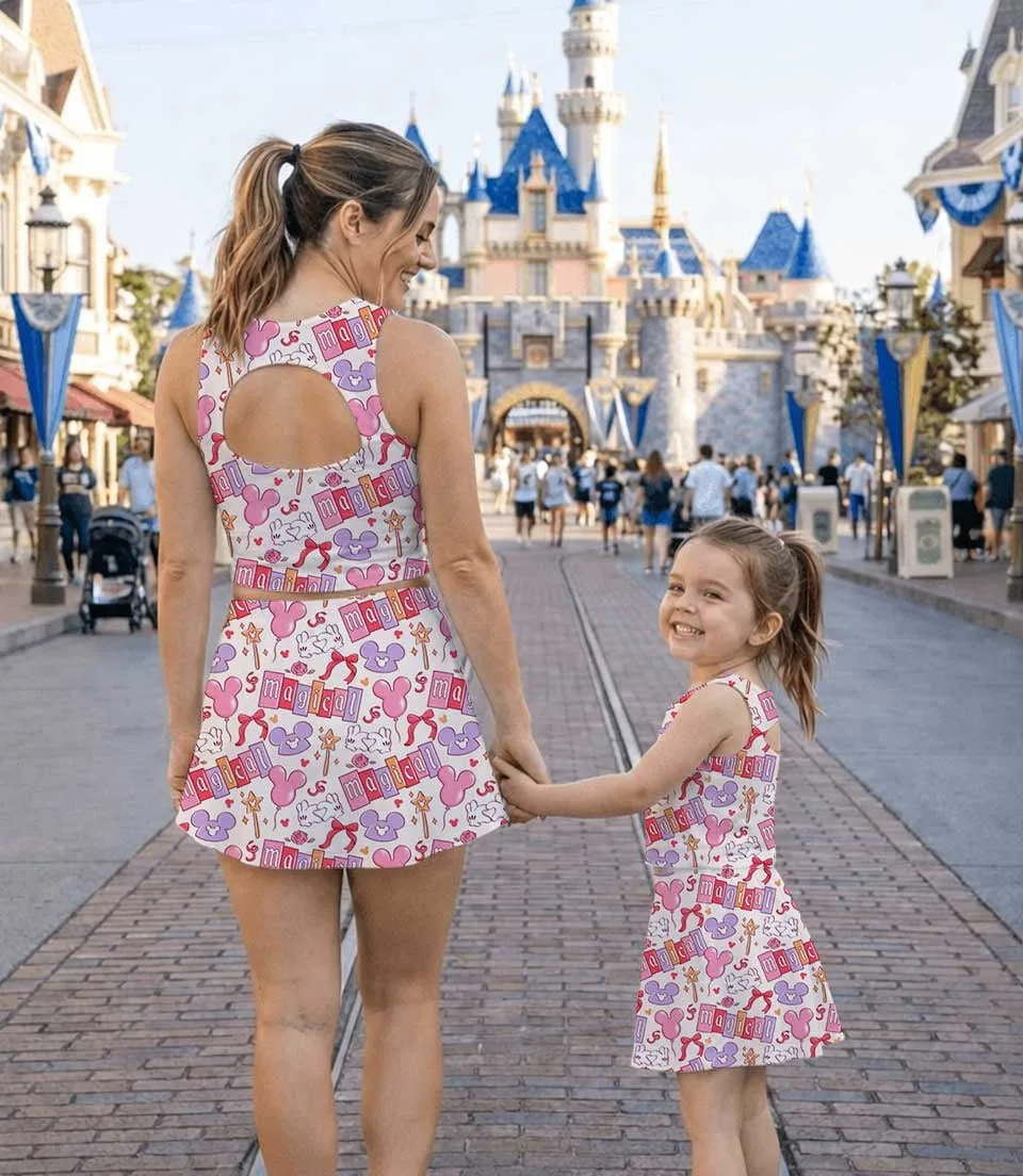 Disney Mickey & Friends Dress Set, Magical Pastel Park Snacks Vacation Outfit - Image 6