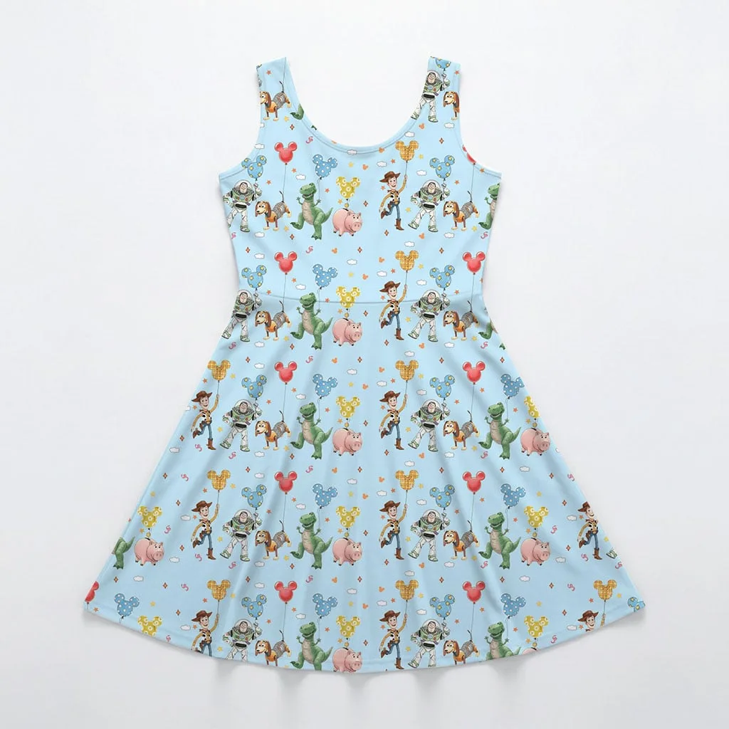 Disney Toy Story Character Pattern Mommy & Me Dress, Mama Mini Family Matching Outfit - Image 3
