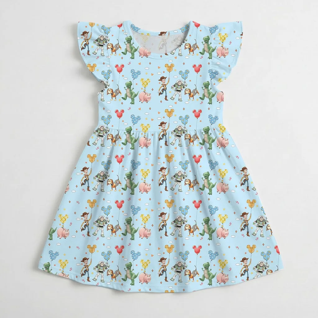 Disney Toy Story Character Pattern Mommy & Me Dress, Mama Mini Family Matching Outfit - Image 4