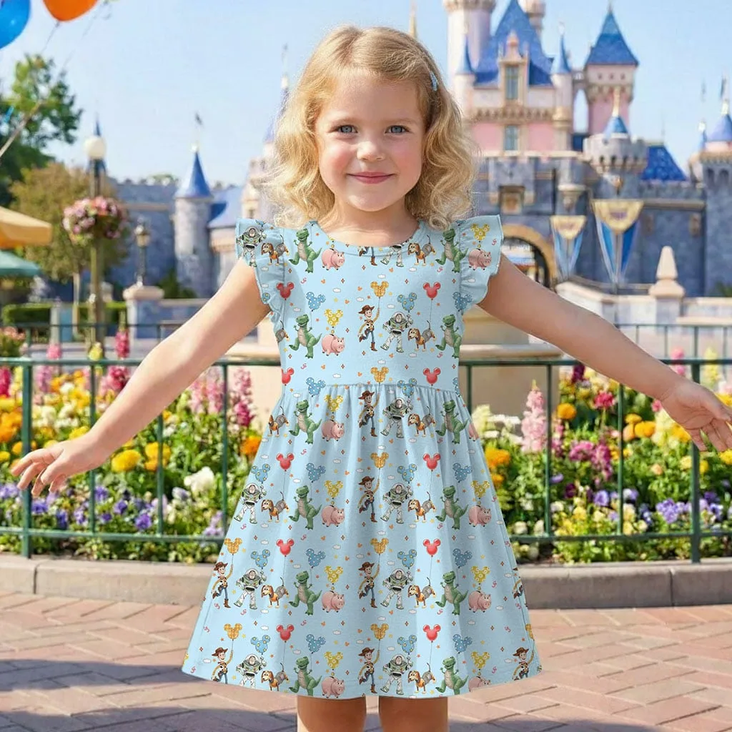 Disney Toy Story Character Pattern Mommy & Me Dress, Mama Mini Family Matching Outfit - Image 8