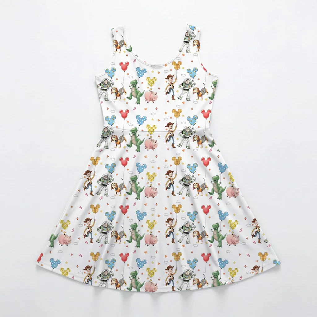 Disney Toy Story Friends Pattern Mommy & Me Dress, Mama Mini Family Matching Outfit - Image 3