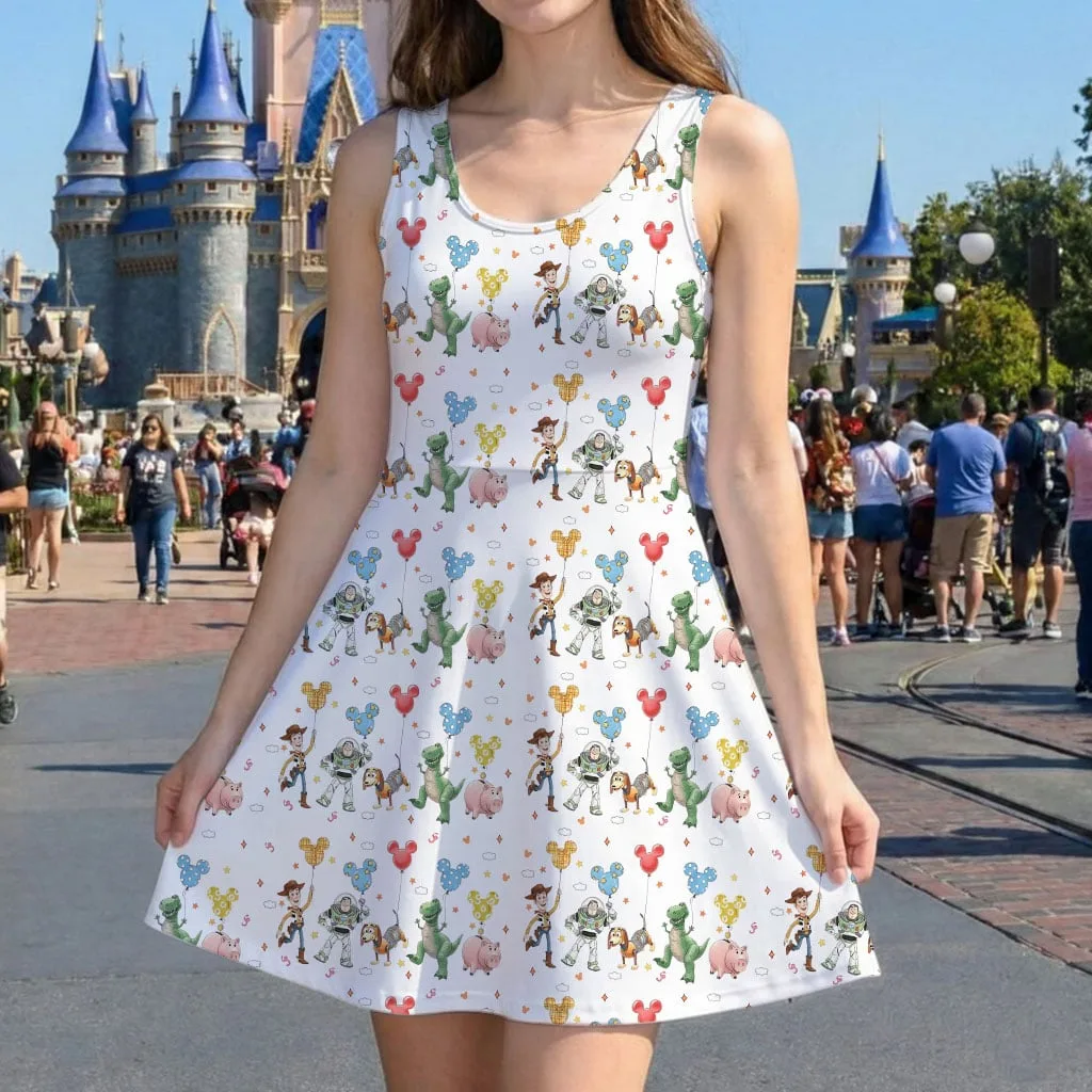 Disney Toy Story Friends Pattern Mommy & Me Dress, Mama Mini Family Matching Outfit - Image 5