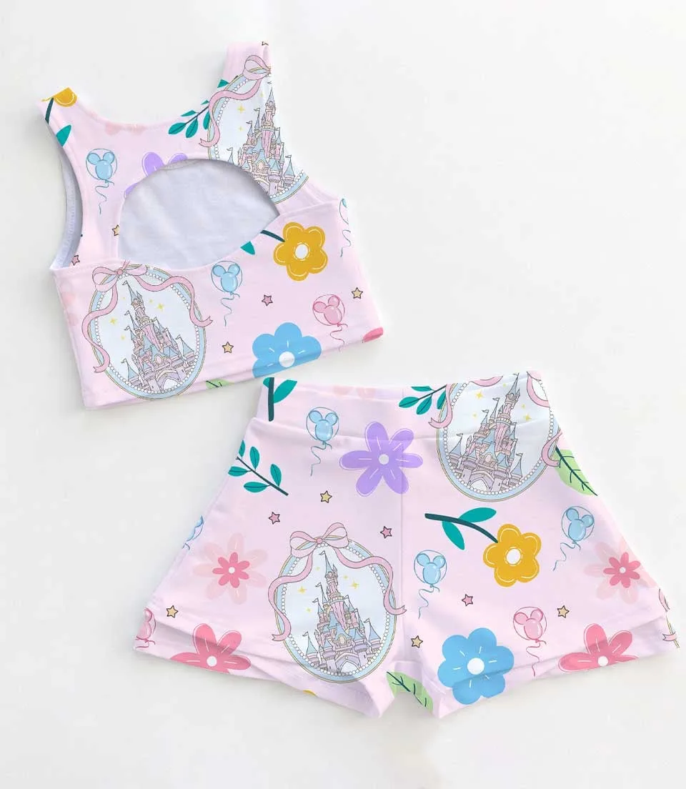 Disney Castle Coquette Bow Dress Set, Magic Kingdom Vacation Outfit - Image 2