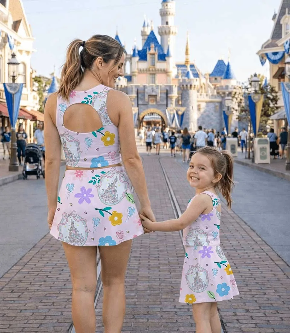 Disney Castle Coquette Bow Dress Set, Magic Kingdom Vacation Outfit - Image 6