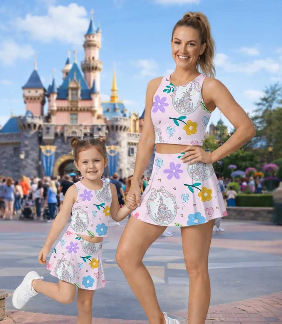 Disney Castle Coquette Bow Dress Set, Magic Kingdom Vacation Outfit - Image 5