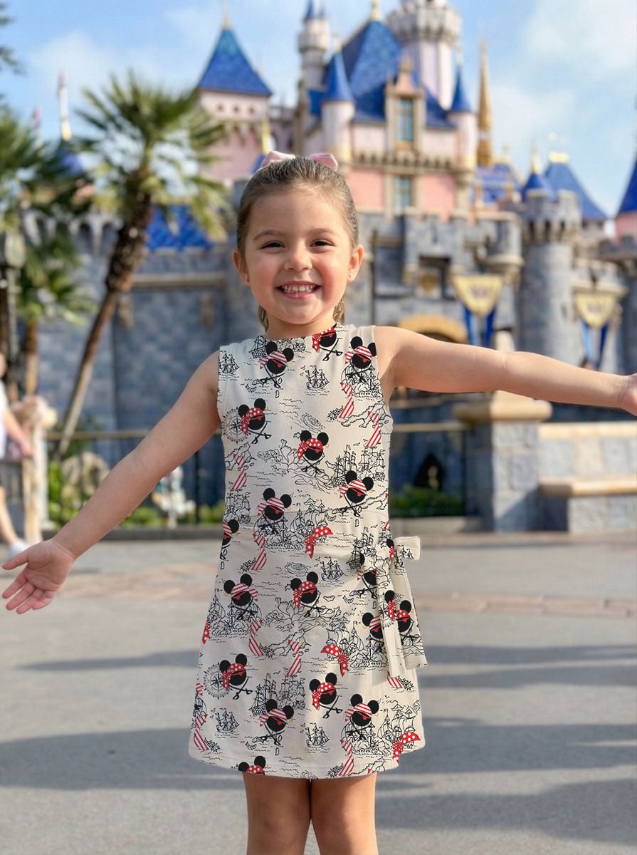 Girls Mickey Minnie Pirate Cruise Athletic Dress, Family Matching Tennis Outfit - Image 2
