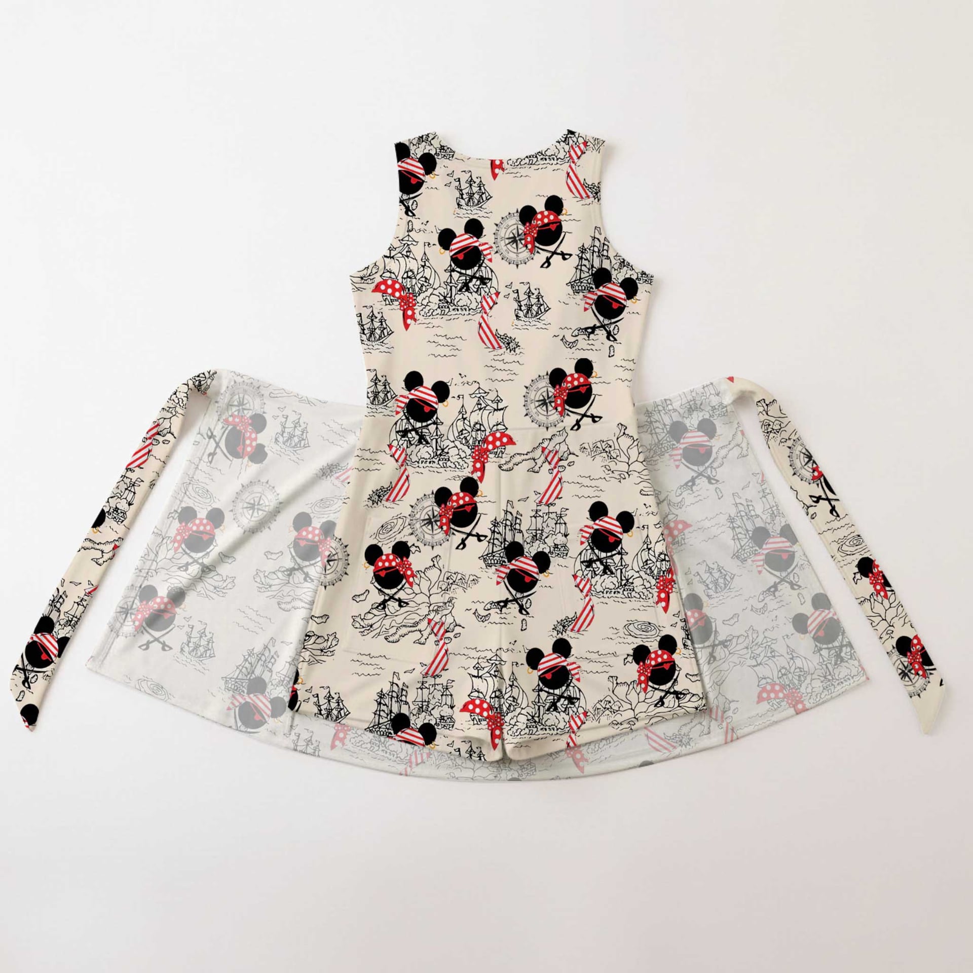 Girls Mickey Minnie Pirate Cruise Athletic Dress, Family Matching Tennis Outfit - Image 8