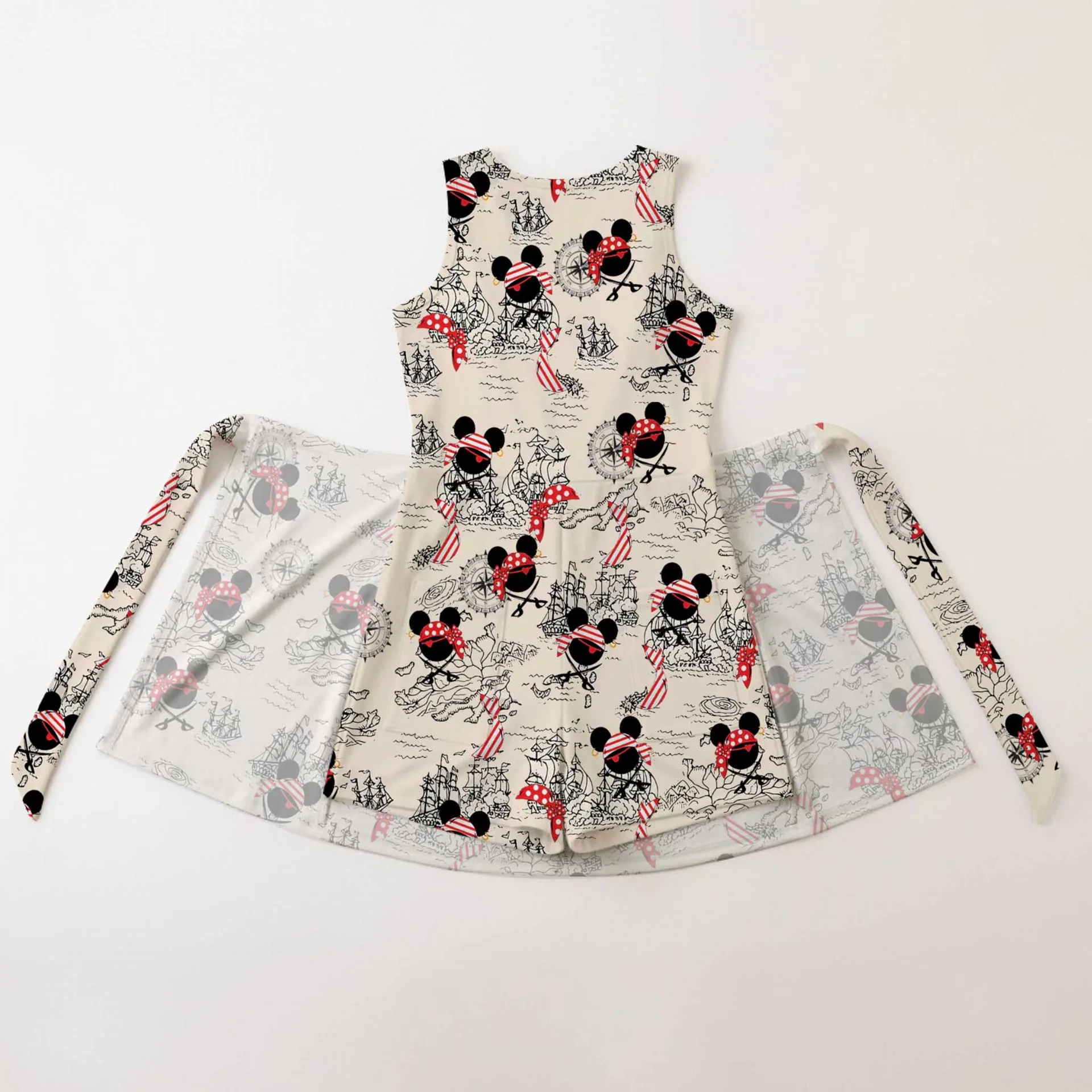 Girls Mickey Minnie Pirate Cruise Athletic Dress, Family Matching Tennis Outfit - Image 8