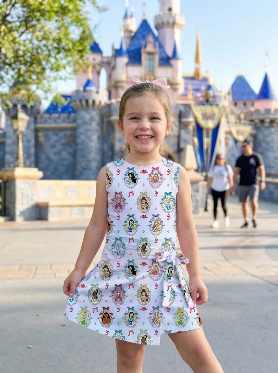 Girls Disney Princess Tennis Dress Skirt, Family Matching Princess Outfit - Image 6