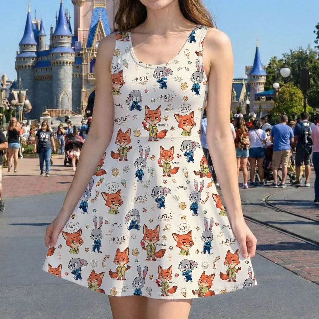 Zootopia Ruffle Dress, Judy Hopps & Nick Wilde Summer Vacation Outfit - Image 9