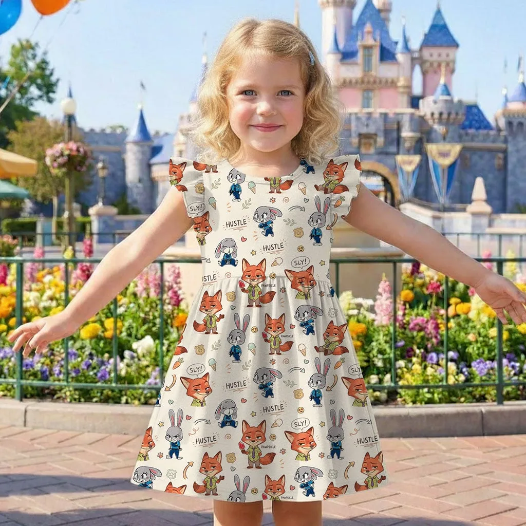 Zootopia Ruffle Dress, Judy Hopps & Nick Wilde Summer Vacation Outfit - Image 4