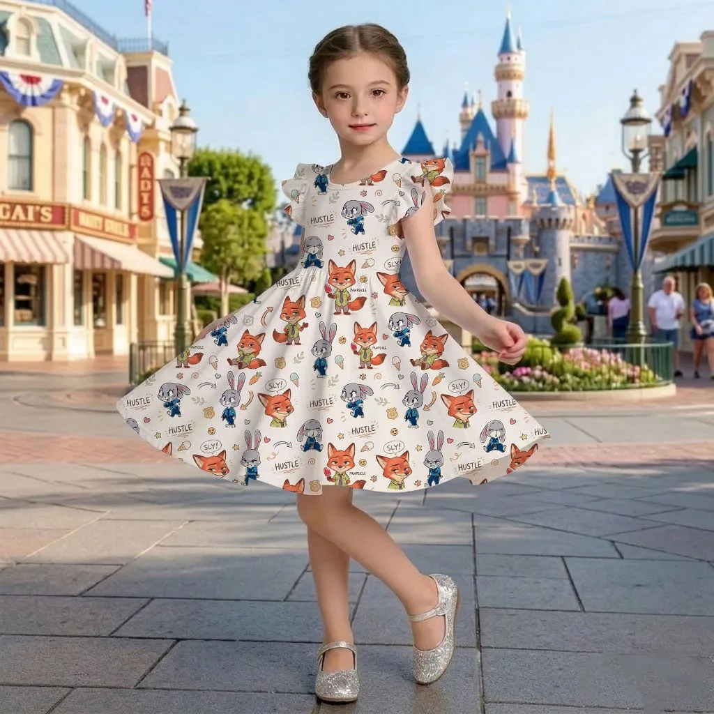 Zootopia Ruffle Dress, Judy Hopps & Nick Wilde Summer Vacation Outfit - Image 2