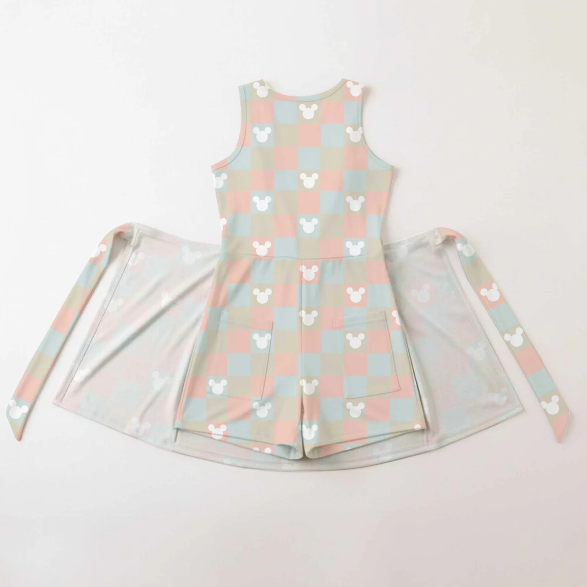 Girls Pastel Mickey Tennis Dress Skirt, Family Matching Disney Outfit - Image 2