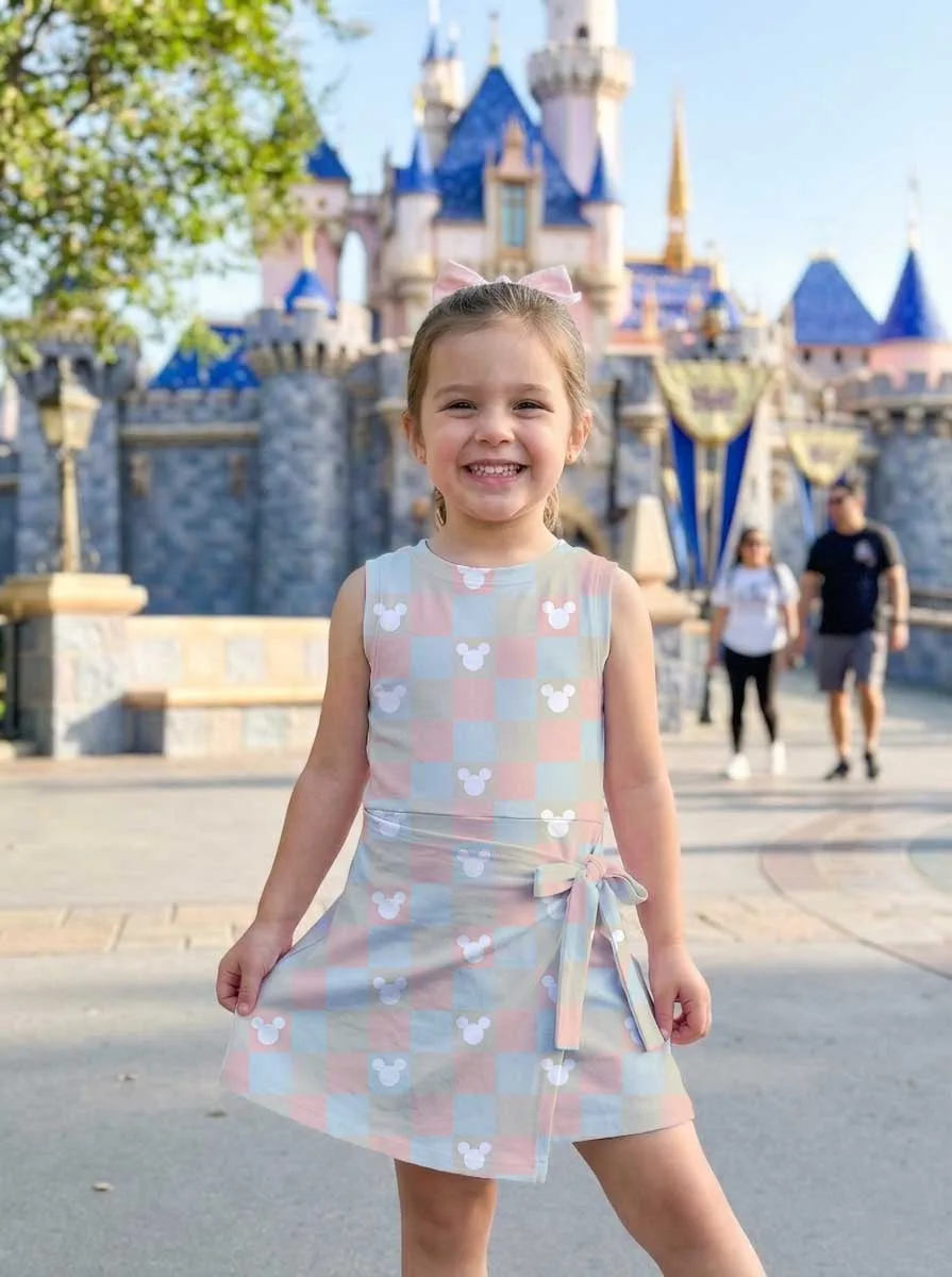 Girls Pastel Mickey Tennis Dress Skirt, Family Matching Disney Outfit - Image 6