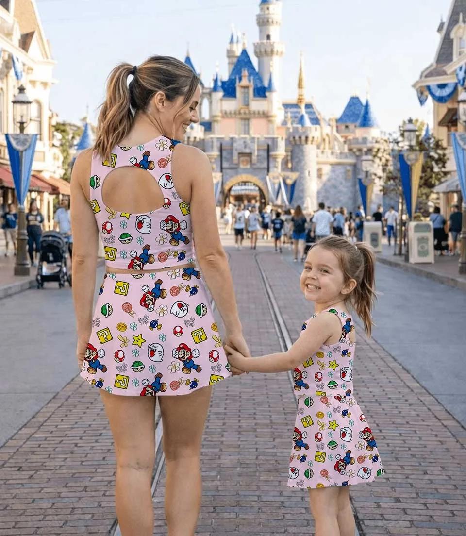 Mario Video Game Dress Set, Retro Gaming Family Vacation Outfit - Image 6