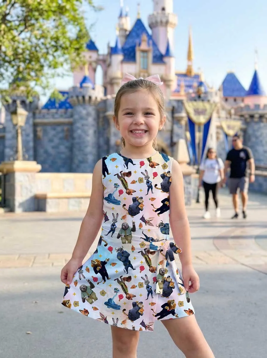 Girls Disney Zootopia Characters Colorful Tennis Dress Skirt, Family Matching Outfit - Image 6