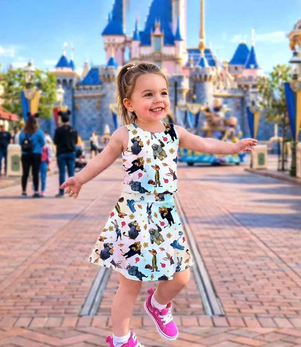 Zootopia Character Dress Set, Judy Hopps Nick Gary Summer Vacation Outfit - Image 3