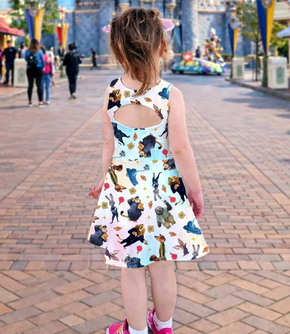 Zootopia Character Dress Set, Judy Hopps Nick Gary Summer Vacation Outfit - Image 4