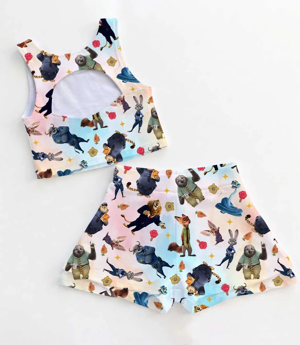 Zootopia Character Dress Set, Judy Hopps Nick Gary Summer Vacation Outfit - Image 2