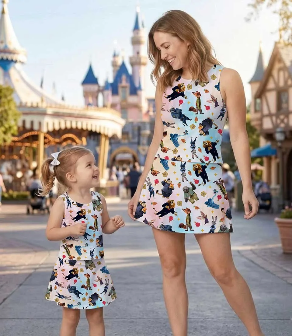 Zootopia Character Dress Set, Judy Hopps Nick Gary Summer Vacation Outfit - Image 7