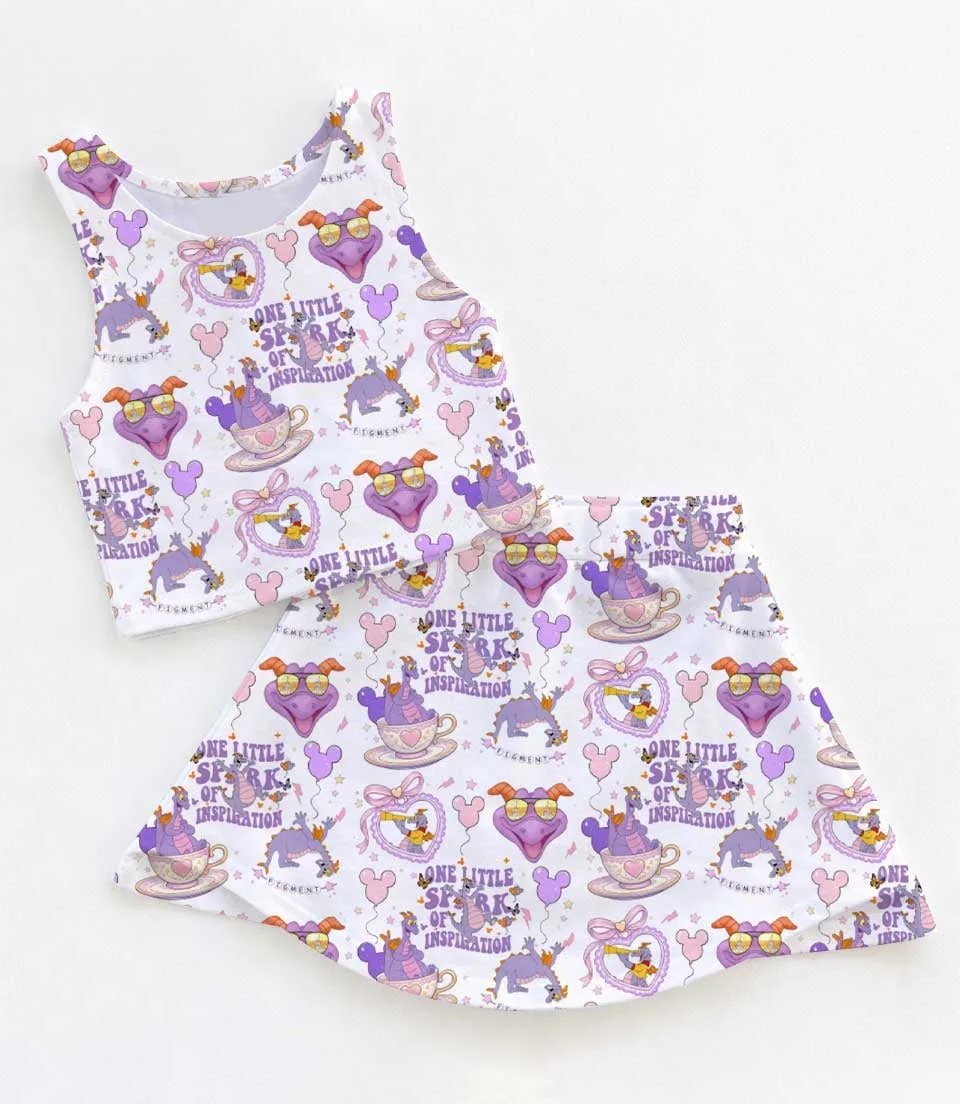Figment Disney Dragon Dress Set, Journey Into Imagination Vacation Outfit