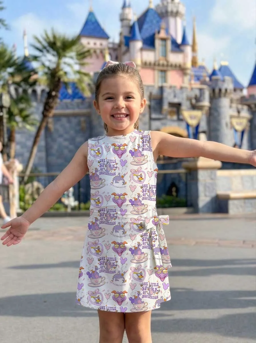 Girls Disney Figment Tennis Dress Skirt, Family Matching Outfit - Image 7
