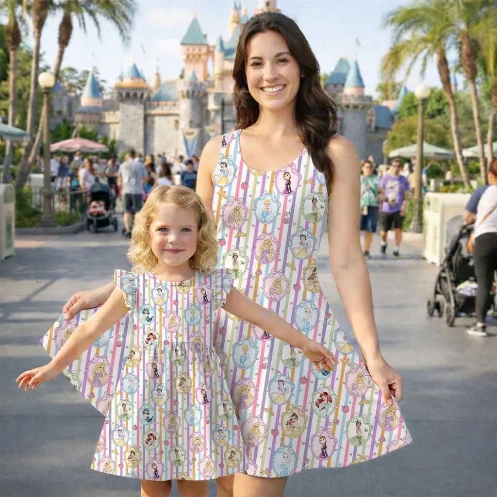 Disney Princess Characters Mommy & Me Dress, Mama Mini Family Matching Outfit - Image 2