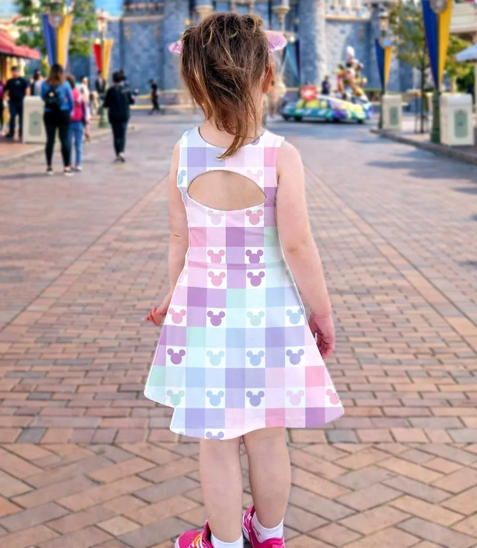 Women's Disney Magical Pastel Activewear Set, Athletic Dress & Skort Outfit, Family Matching Sportswear - Image 4