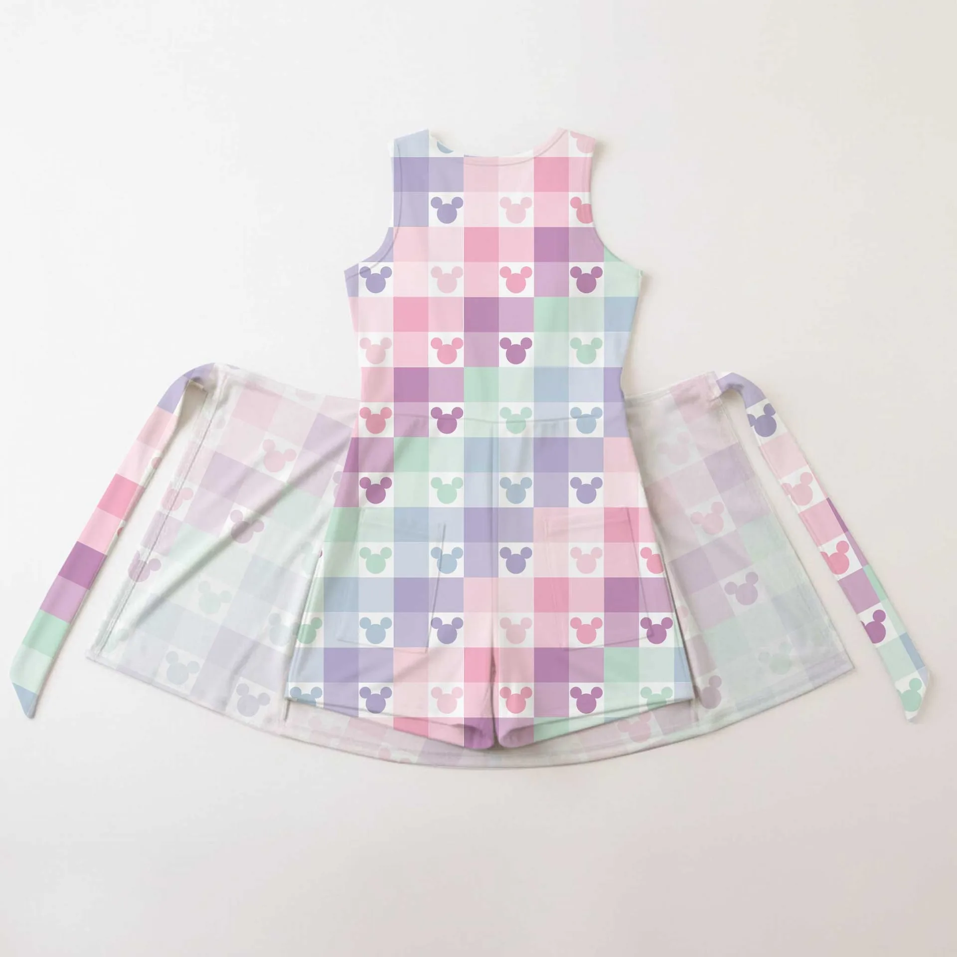 Girls Disney Mickey Icon Pastel Tennis Dress Skirt, Family Matching Outfit - Image 2