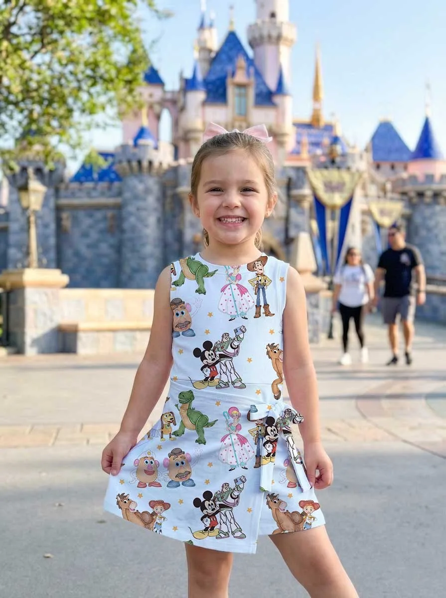 Girls Disney Toy Story Characters Tennis Dress Skirt, Family Matching Outfit - Image 7