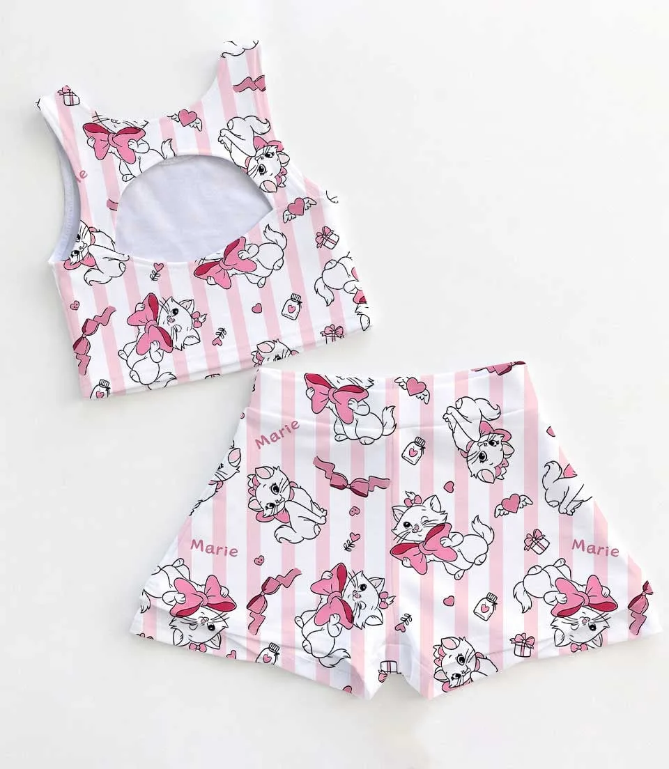 Disney Cat Marie Dress Set, Aristocats Family Vacation Outfit - Image 2