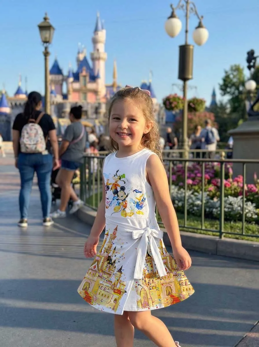 Girls Disney Characters Castle Tennis Dress Skirt, Family Matching Outfit - Image 9
