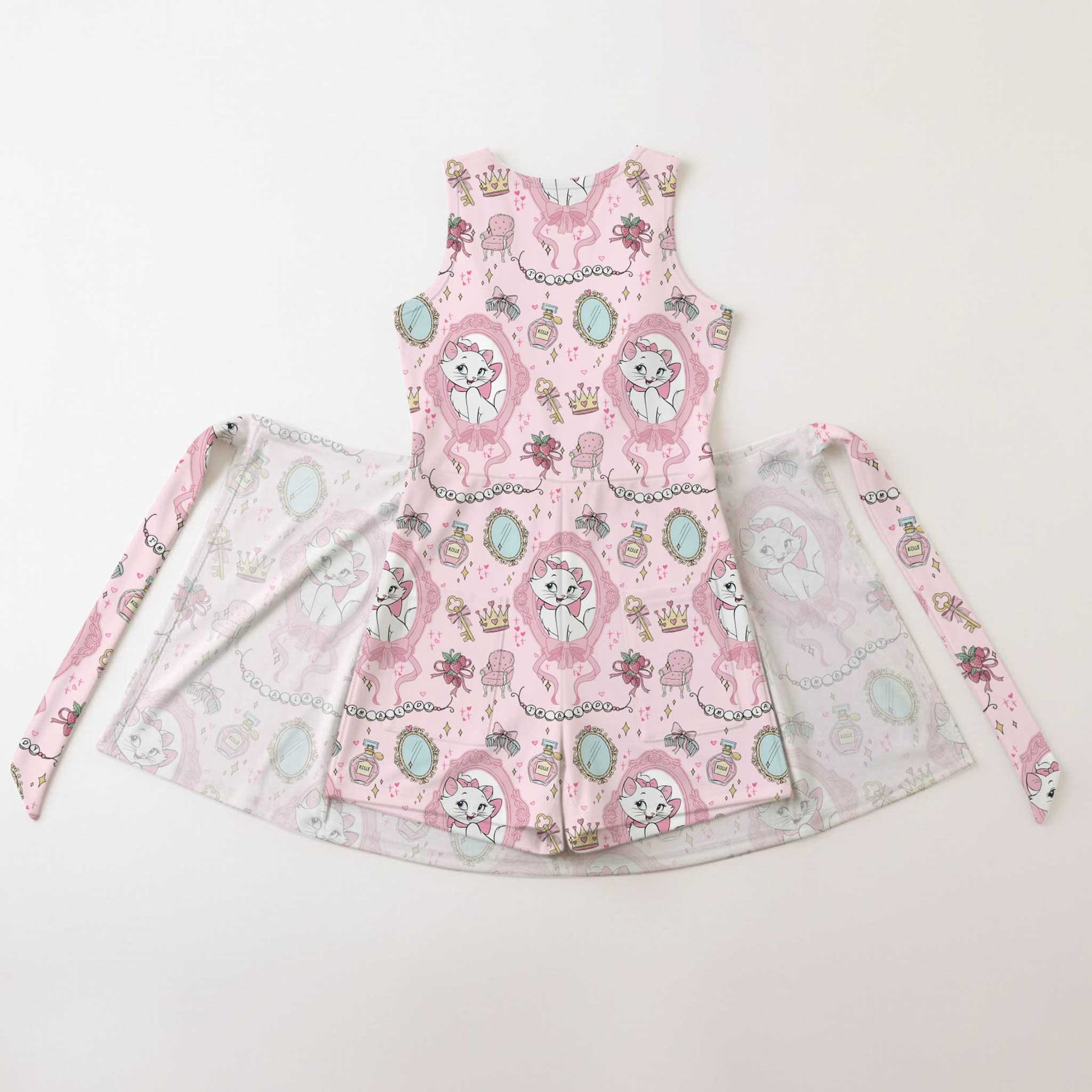 Girls Aristocats Marie Tennis Dress Skirt, Family Matching Disney Outfit - Image 2