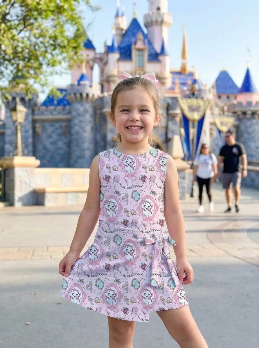 Girls Aristocats Marie Tennis Dress Skirt, Family Matching Disney Outfit - Image 6