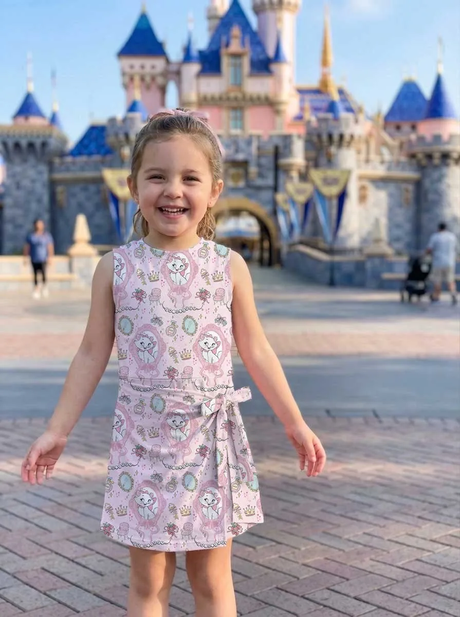 Girls Aristocats Marie Tennis Dress Skirt, Family Matching Disney Outfit - Image 8