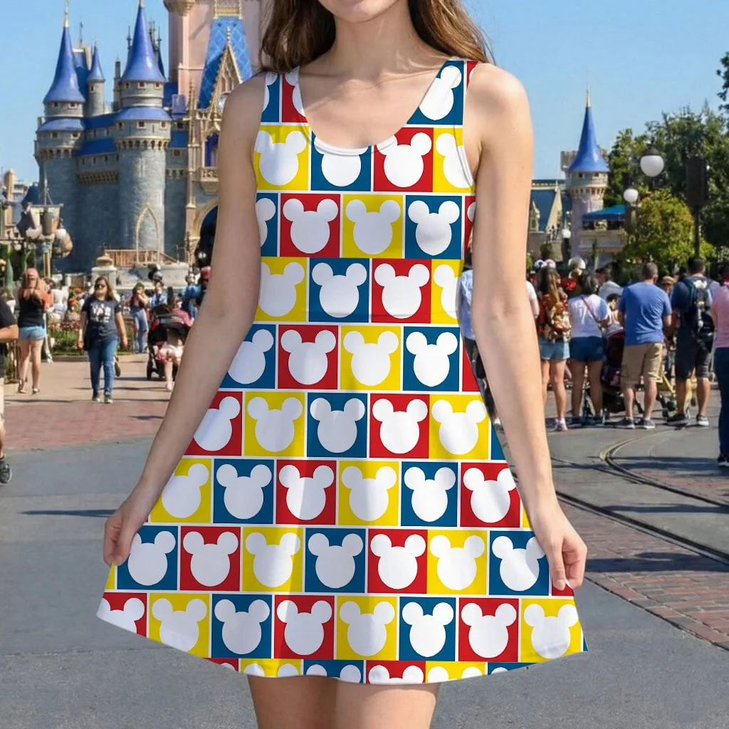 Disney Mickey Icon Mommy & Me Dress, Mama Mini Family Matching Outfit - Image 5