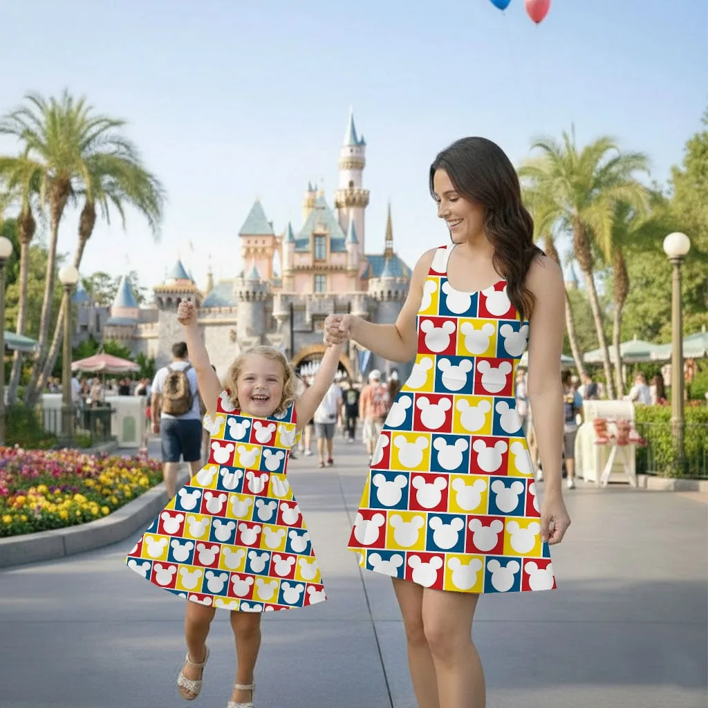 Disney Mickey Icon Mommy & Me Dress, Mama Mini Family Matching Outfit - Image 2