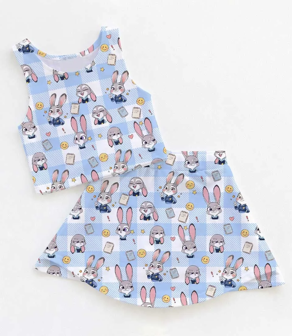 Women's Judy Hopps Activewear Set, Zootopia Athletic Dress & Skort Outfit, Family Matching Sportswear