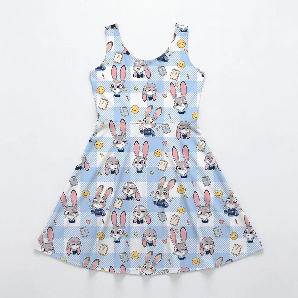 Judy Hopps Zootopia Ruffle Dress, Officer Bunny Summer Vacation Outfit - Image 11