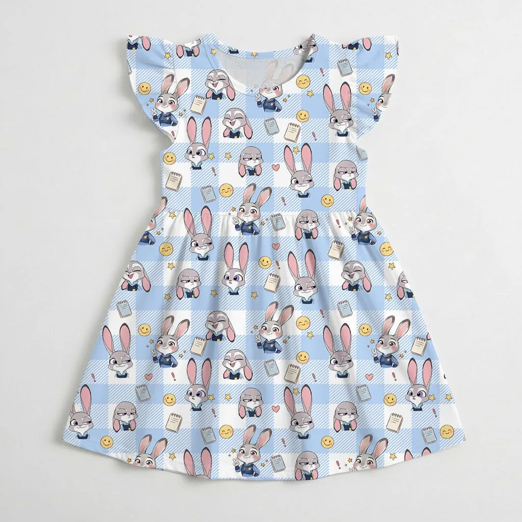 Judy Hopps Zootopia Ruffle Dress, Officer Bunny Summer Vacation Outfit - Image 6