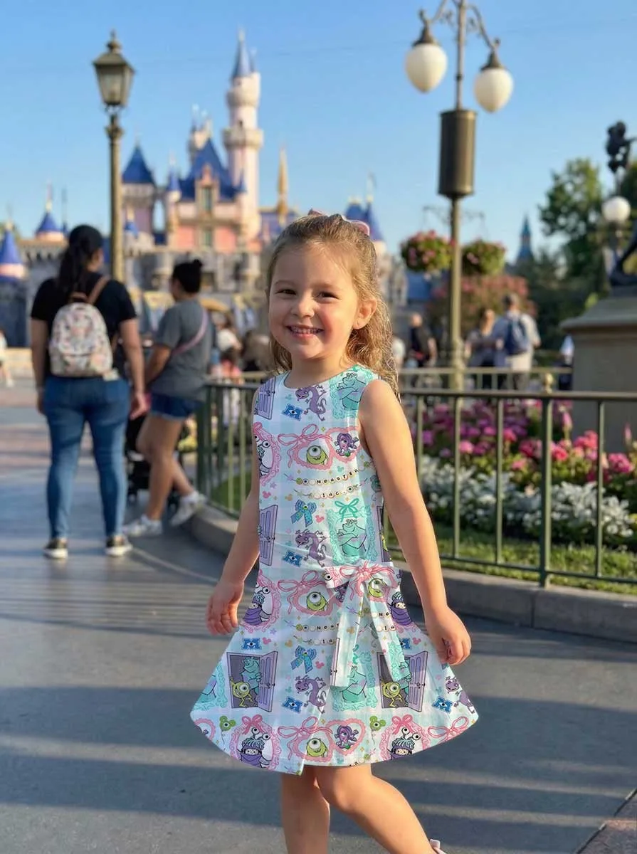 Girls Disney Monsters Inc Character Tennis Dress Skirt, Family Matching Outfit - Image 9