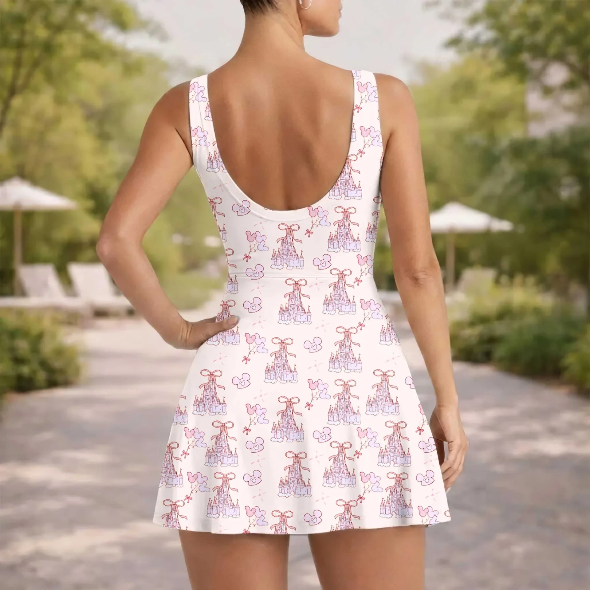 Girls Mickey Coquette Tennis Dress Skirt, Family Matching Disney Outfit - Image 6
