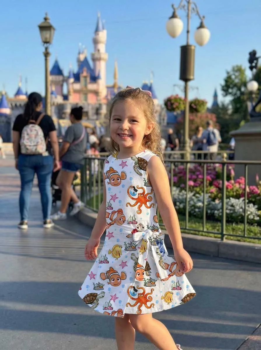 Girls Disney Finding Nemo Character Tennis Dress Skirt, Family Matching Outfit - Image 9