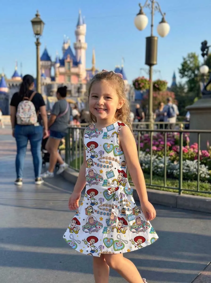 Girls Disney Toy Story Character Tennis Dress Skirt, Family Matching Outfit - Image 9