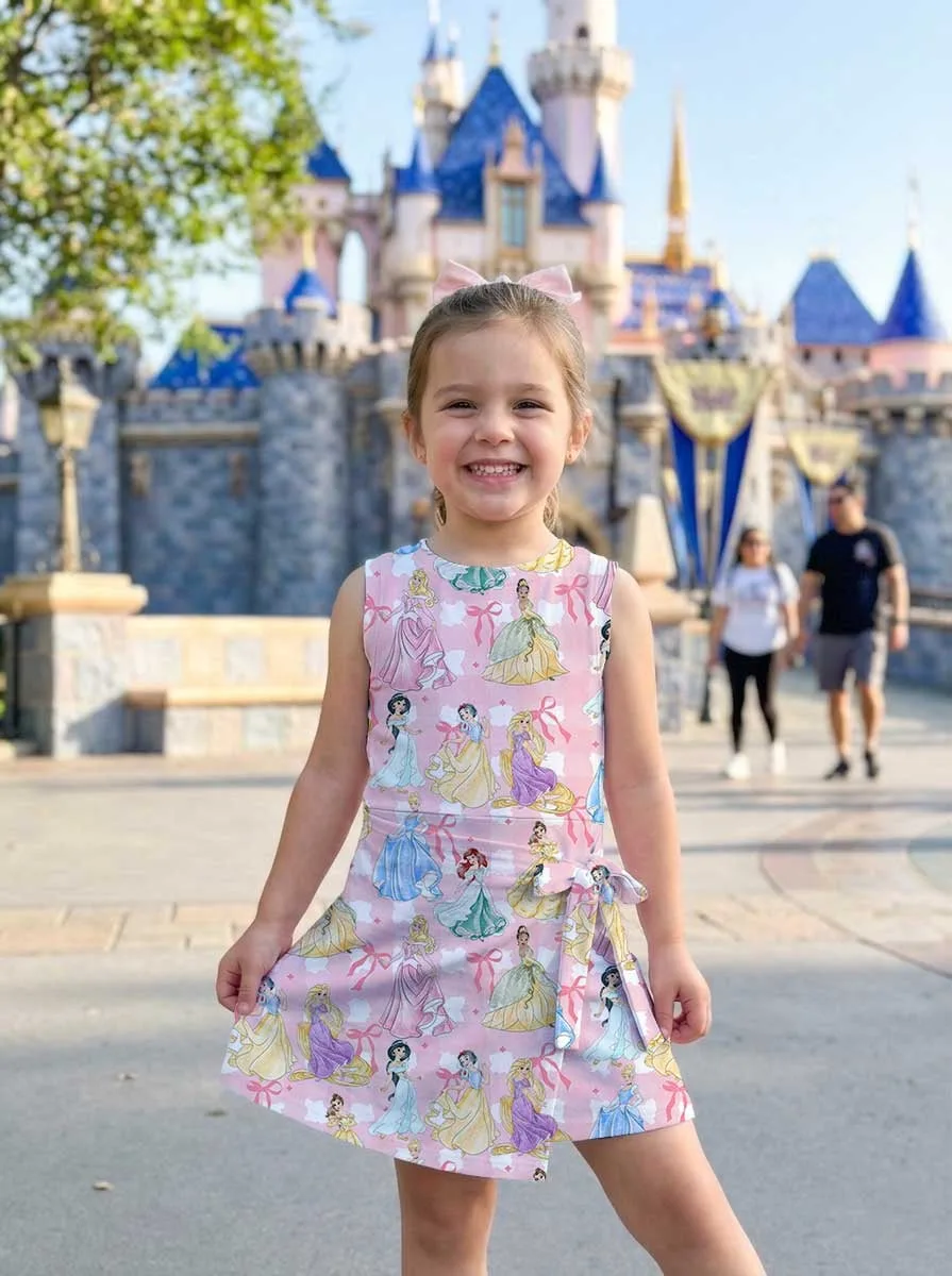 Girls Disney Princess Bow Tennis Dress Skirt, Family Matching Disney Outfit - Image 6